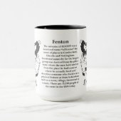 Fenton Familien-Wappen Tasse (Zentrum)