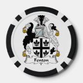 Fenton Familienwappen Pokerchips (Rückseite)
