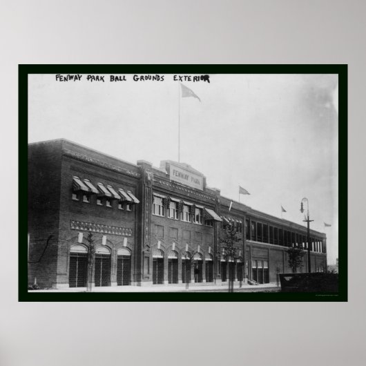 Fenway Park Boston Baseball 1914 Poster (Vorne)
