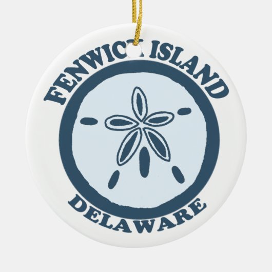 Fenwick Insel Keramik Ornament (Vorne)