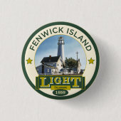 Fenwick Insel-Leuchtturm Button (Vorderseite)