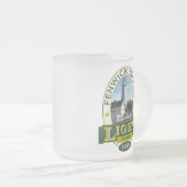 Fenwick Insel-Leuchtturm Mattglastasse (VorderseiteRechts)