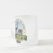 Fenwick Insel-Leuchtturm Mattglastasse (Vorderseite Links)