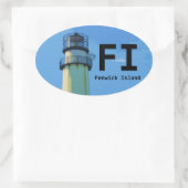 Fenwick Island Autoaufkleber oval Ovaler Aufkleber (Tasche)