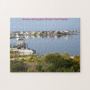 Fenwick Island Delaware Weihnachtsgrüße Puzzle