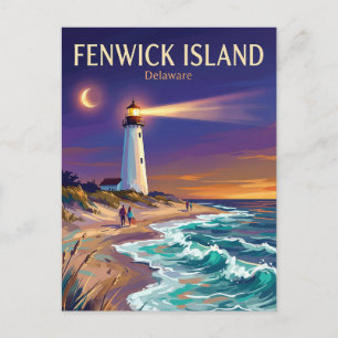 Fenwick Island Leuchtturm USA Postkarte