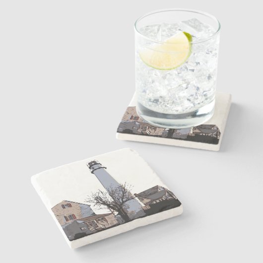 FENWICK ISLAND LIGHT STEINUNTERSETZER (Seitenansicht)