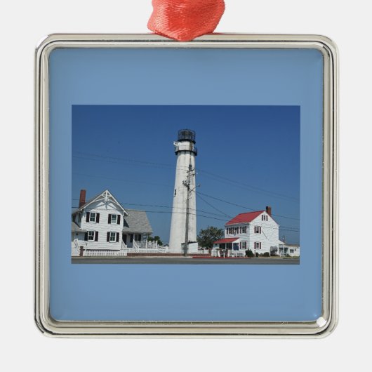 Fenwick Island Lighthouse Ornament Aus Metall (Vorne)