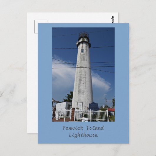 Fenwick Island Lighthouse Postcard Postkarte (Vorne/Hinten)