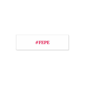 #FEPE RED INK BRIEFMARKE PERMASTEMPEL