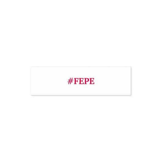 #FEPE RED INK BRIEFMARKE PERMASTEMPEL (Design)