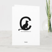 Fera Katzen-Gruß-Karte Feiertagskarte (Rückseite)