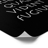 Ferae pericula quae vident fugied poster (Ecke)