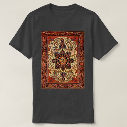 Ferahan Sarouk Antique Persischer Teppich Print T-Shirt (Design vorne)