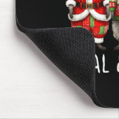 Feral And Bright Raccoon Santa Christmas Holiday T Mousepad (Ecke)