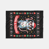 Feral And Festive Ossum Christmas Sweater Fleecedecke (Vorderseite (Horizontal))