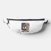 Feral and Free Patriotic Raccoon Vintage Shirt Des Bauchtasche (Ablage )
