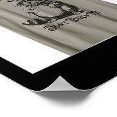 Feral And Pregnant Dont Touch Me Funny Pregnancy H Poster (Ecke)