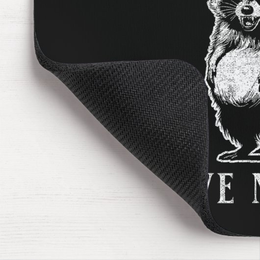 Feral And Pregnant Funny Pregnant Raccoon Baby Ann Mousepad (Ecke)