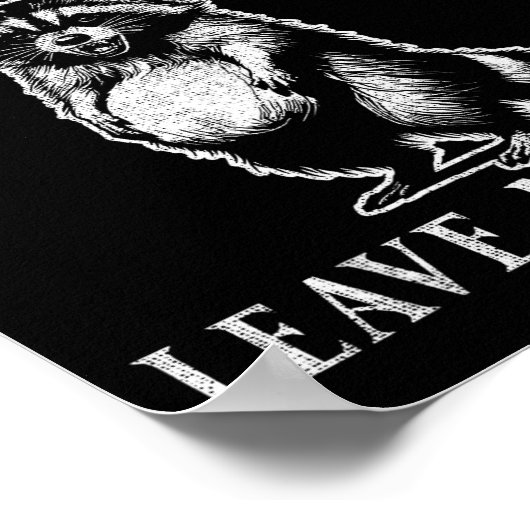 Feral And Pregnant Funny Pregnant Raccoon Baby Ann Poster (Ecke)