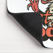 Feral Angry Possum noch nicht Typografie Mousepad (Ecke)