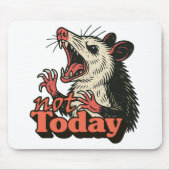 Feral Angry Possum noch nicht Typografie Mousepad (Vorne)