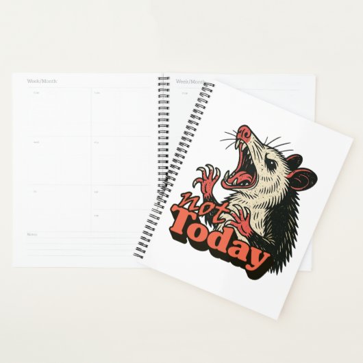 Feral Angry Possum noch nicht Typografie Planer (Anzeige)