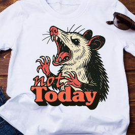 Feral Angry Possum noch nicht Typografie T-Shirt