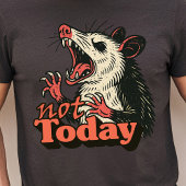 Feral Angry Possum noch nicht Typografie T-Shirt