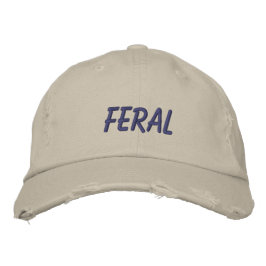 "Feral" bestickte Hülle Baseballkappe