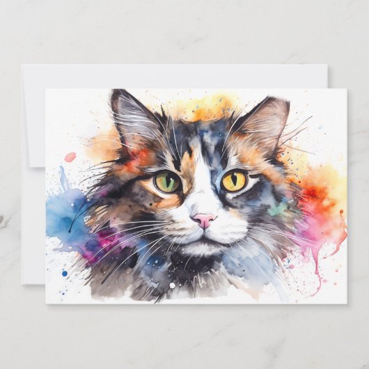 Feral Calico #87 Feiertagskarte (Vorderseite)