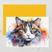 Feral Calico #87 Feiertagskarte (Vorne/Hinten)