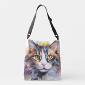 Feral Calico #87 Tragetaschen Mit Langen Trägern (Rückseite)