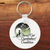 Feral Cat Logo Schlüsselanhänger (Vorderseite)
