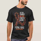 Feral Cats Awareness Monat Schmetterlinge Orange R T-Shirt (Vorderseite)