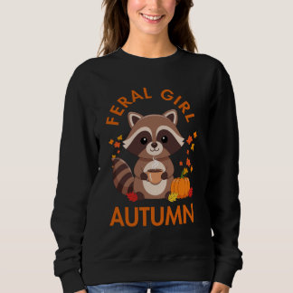 Feral Girl Autumn Pumpkin Cozy Vibes Sweatshirt