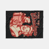 Feral Girl Christmas Funny Ossum Ssum Merry Xmas W Fleecedecke (Vorderseite (Horizontal))