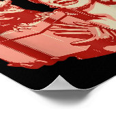 Feral Girl Christmas Funny Ossum Ssum Merry Xmas W Poster (Ecke)