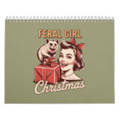 Feral Girl Christmas Opossum Xmas Trashy Retro Kalender (Titelbild)