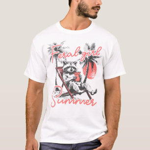 Feral Girl Sommer Funny Meme Ferrovia Sommer T-Shirt