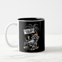 Feral Girl Summer Beach Funny Raccoon