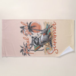 Feral Girl Summer Beach Towel  Strandtuch