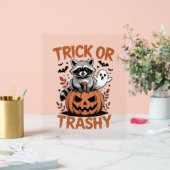 Feral Halloween Trick oder Trashy Acrylschild (Hochzeit)