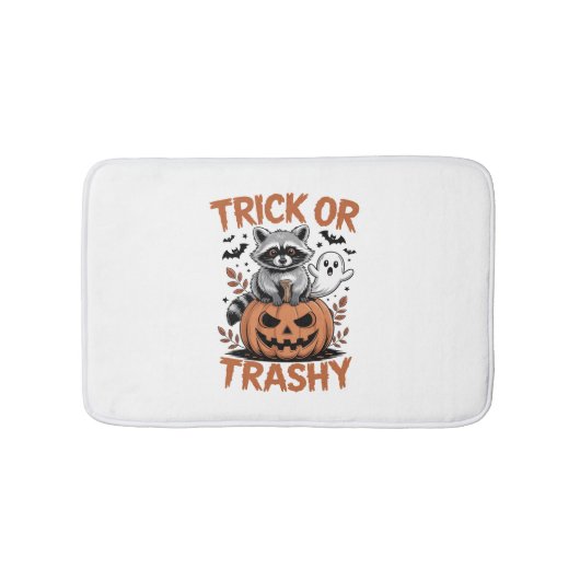 Feral Halloween Trick oder Trashy Badematte (Vorderseite)