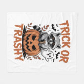 Feral Halloween Trick oder Trashy Fleecedecke (Vorderseite (Horizontal))
