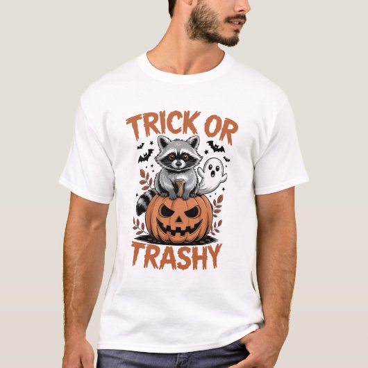 Feral Halloween Trick oder Trashy T-Shirt (Vorderseite)