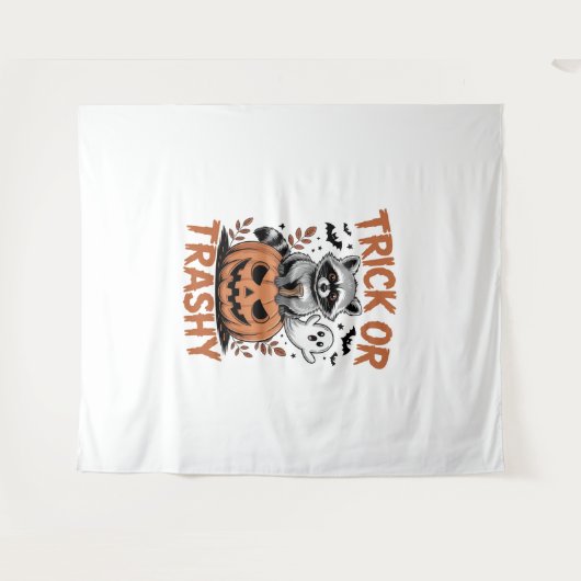 Feral Halloween Trick oder Trashy Wandteppich (Vorderseite (Horizontal))