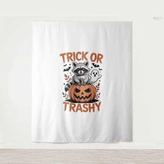 Feral Halloween Trick oder Trashy Wandteppich (Vorderseite)