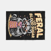 Feral Like My Blood Sugar Fleecedecke (Vorderseite (Horizontal))