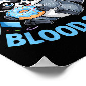 Feral Like My Blood Sugar Raccoon Poster (Ecke)